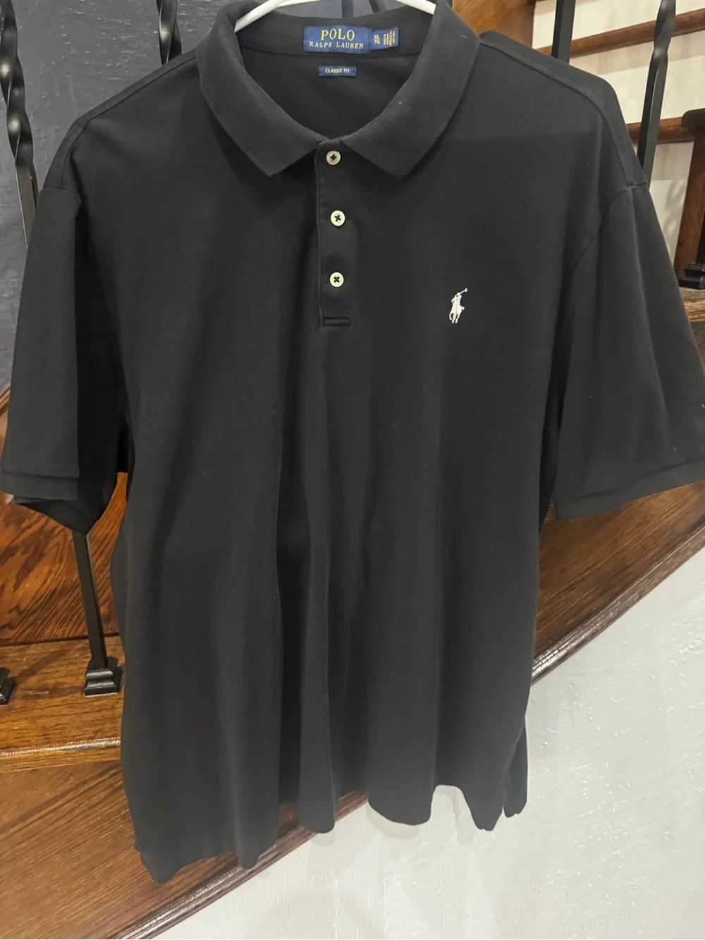 XL Polo by Ralph Lauren Men’s Black Classic Pique Polo Shirt